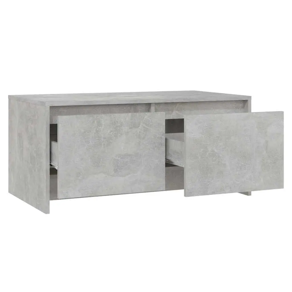 Grey Coffee Table with Storage Drawers