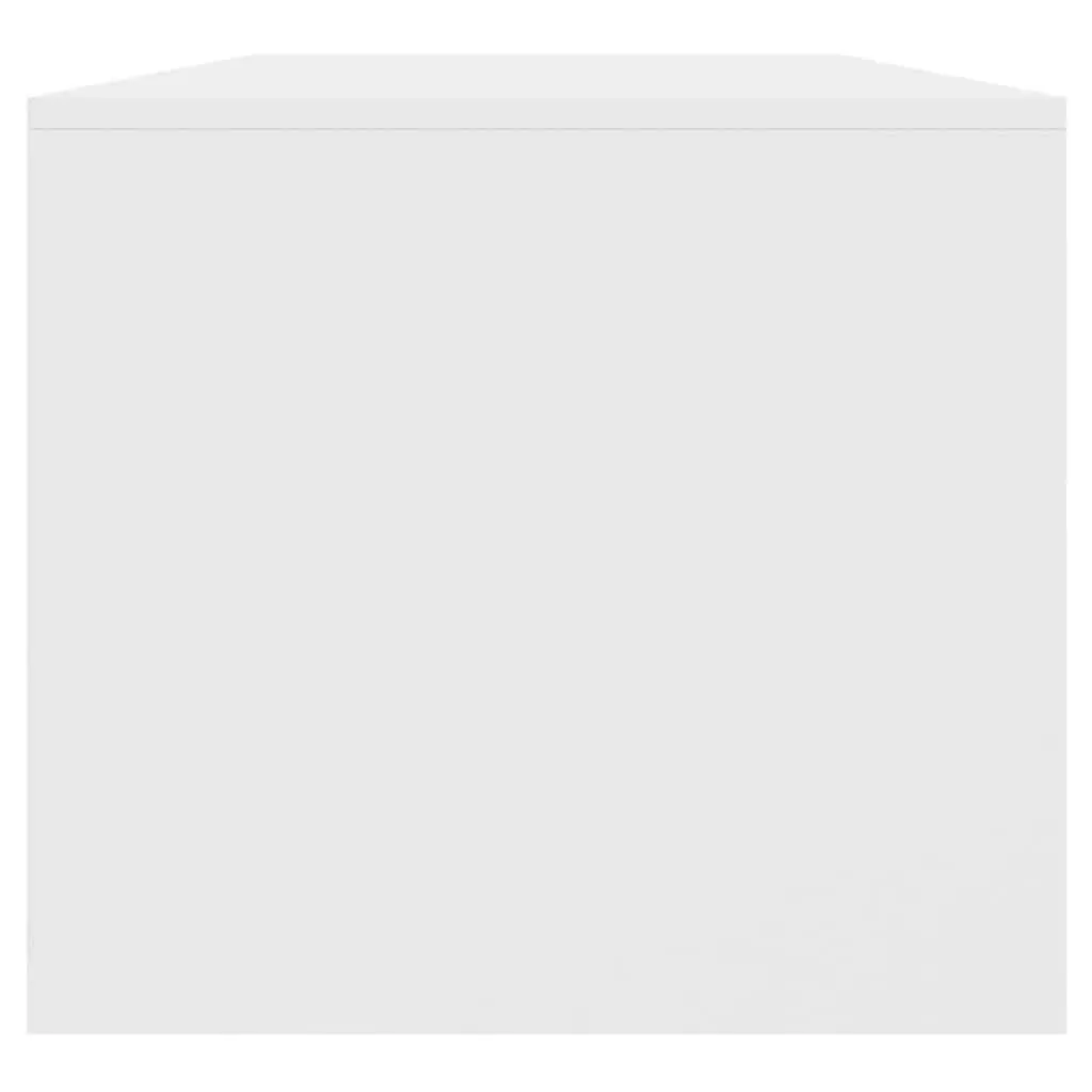 White Coffee Table with Storage Compartment