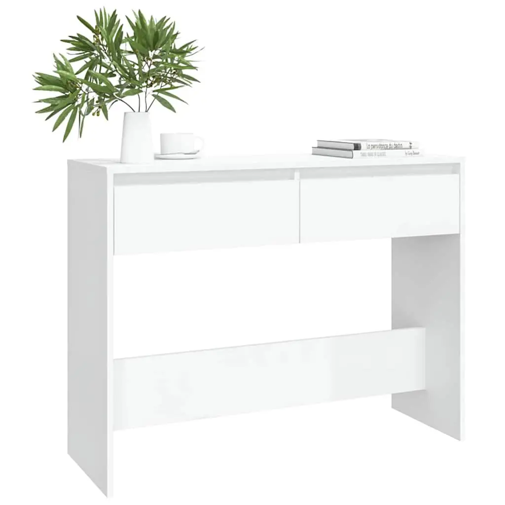White Console Table for Hallway and Living Room