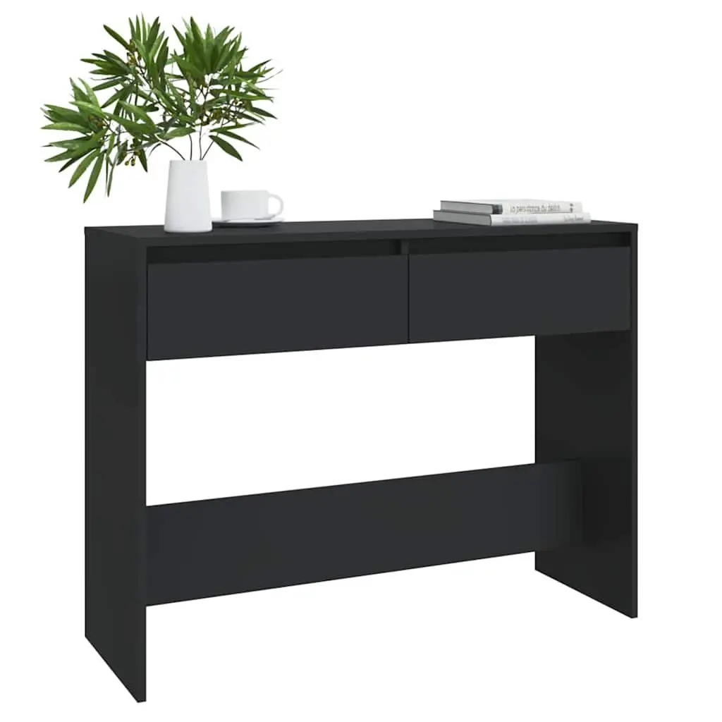 Console Table Black 100 x 35 x 76.5 cm Engineered Wood