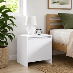Elegant White Bedside Cabinet Set for Storage
