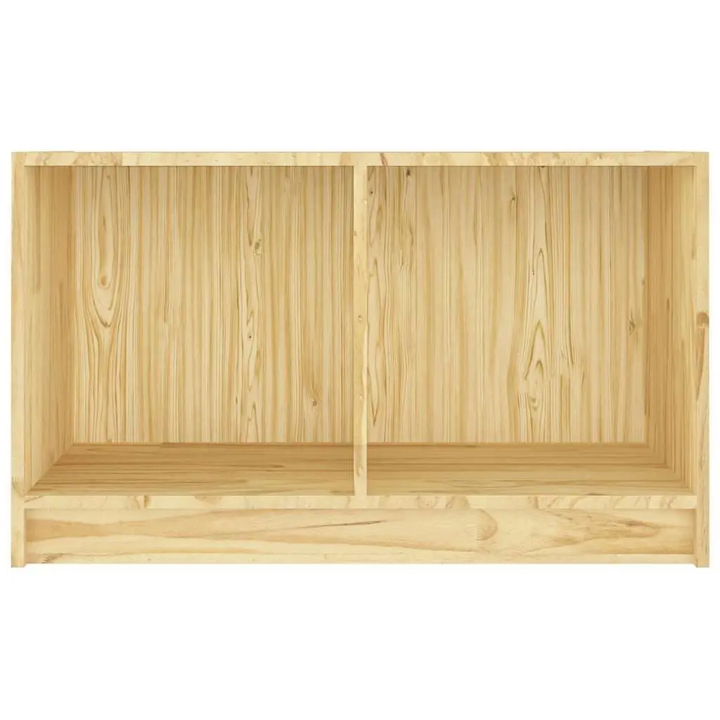 TV Cabinet Brown 70x33x42 cm Solid Pinewood Storage Unit Living Room Furniture