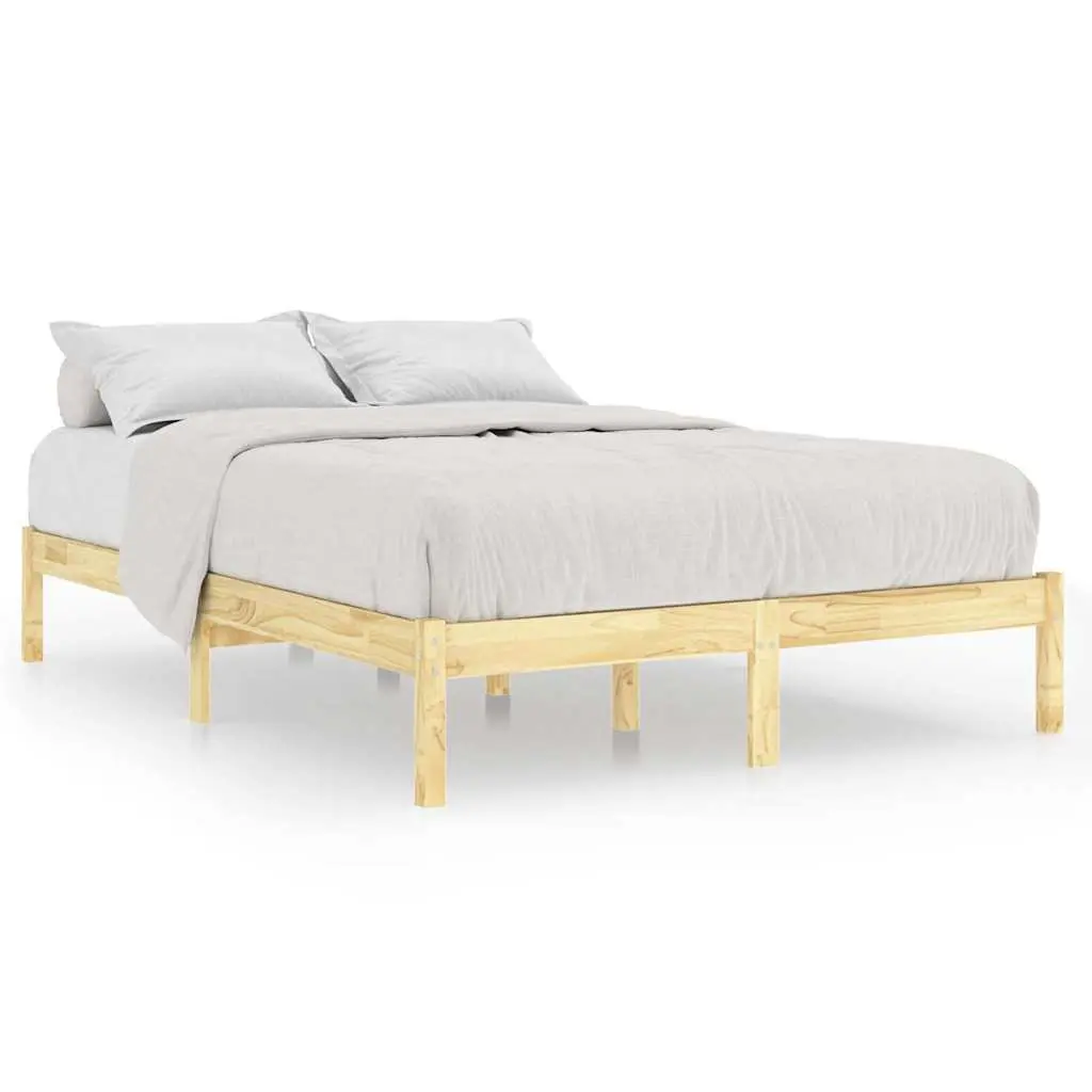 Bed Frame King Size Solid Wood Bedroom Furniture Wooden Bedstead 183x203 cm