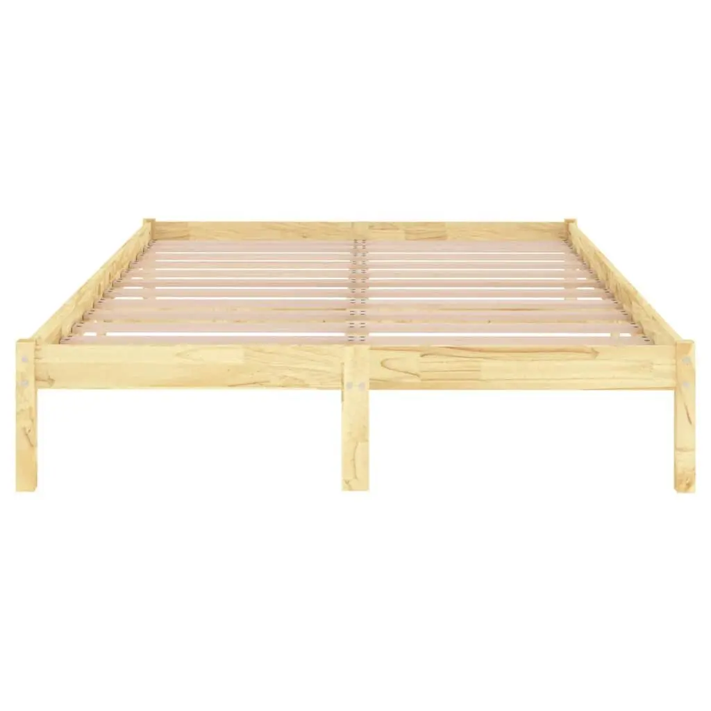 Bed Frame King Size Solid Wood Bedroom Furniture Wooden Bedstead 183x203 cm