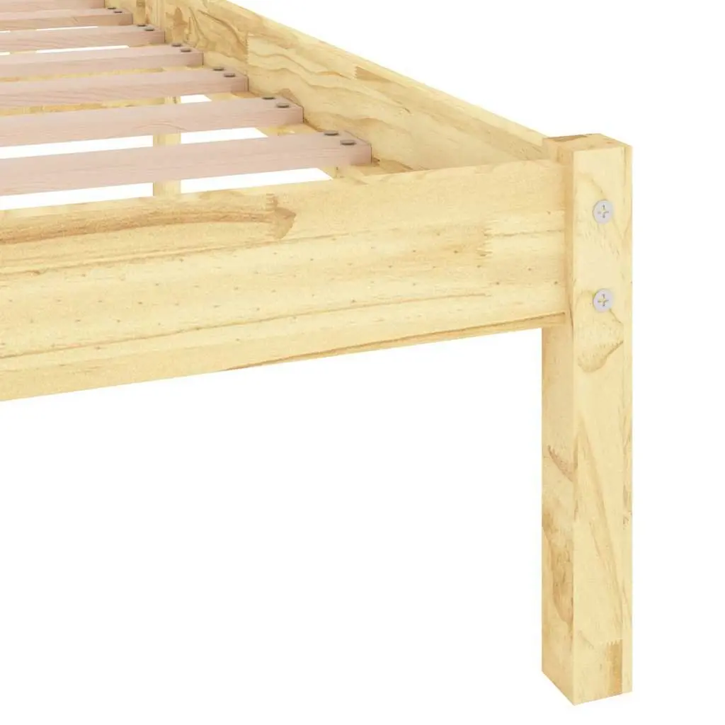 Bed Frame King Size Solid Wood Bedroom Furniture Wooden Bedstead 183x203 cm