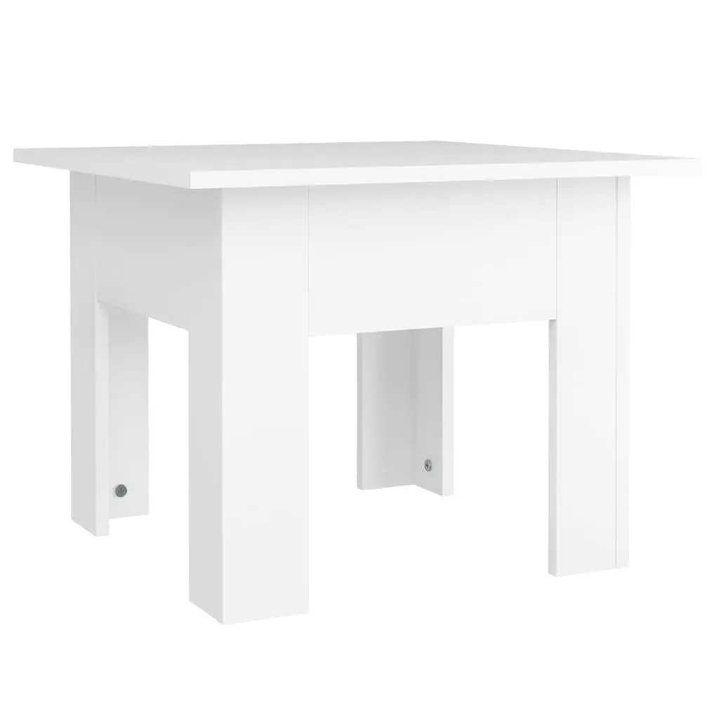 Coffee Table White Modern Design Side Accent Table Living Room Furniture