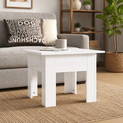 Modern White Coffee Table for Living Room Comfort