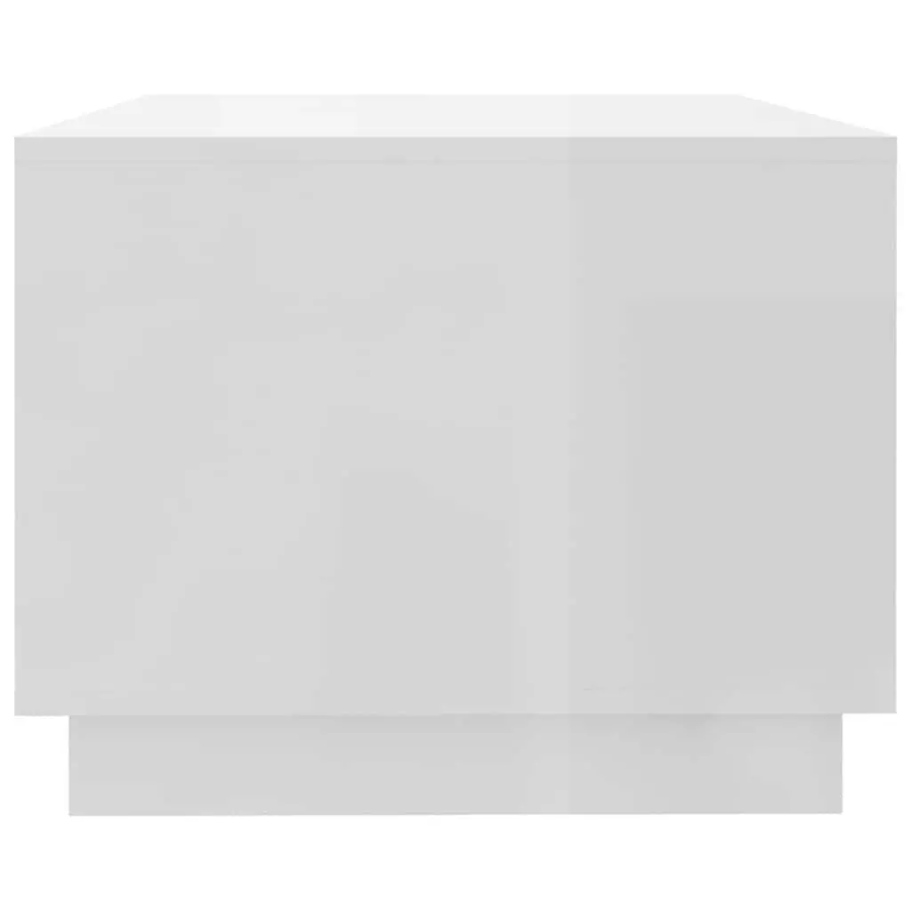 White High Gloss Coffee Table with Storage
