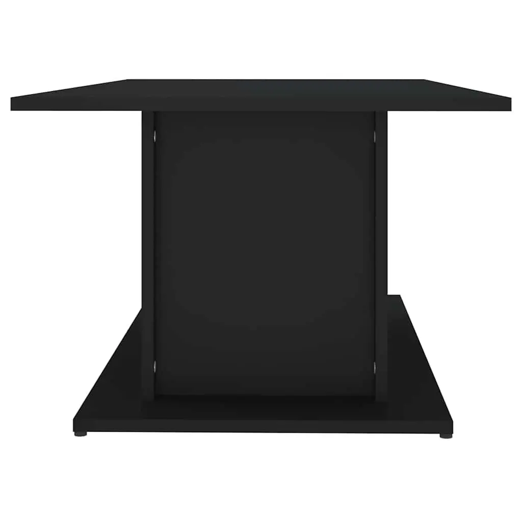 Coffee Table Black Engineered Wood Sturdy Durable 102L x 55.5W x 40H cm