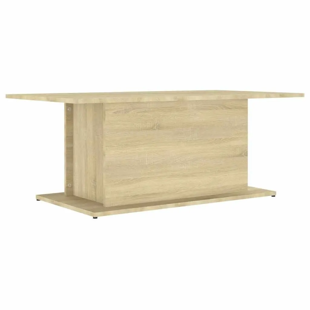 Coffee Table Sonoma Oak 102 x 55.5 x 40 cm Engineered Wood Beige