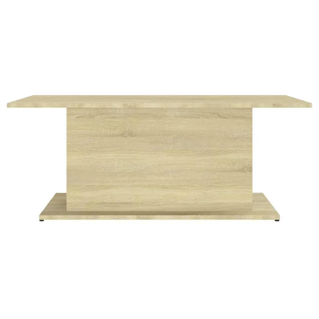 Coffee Table Sonoma Oak 102 x 55.5 x 40 cm Engineered Wood Beige