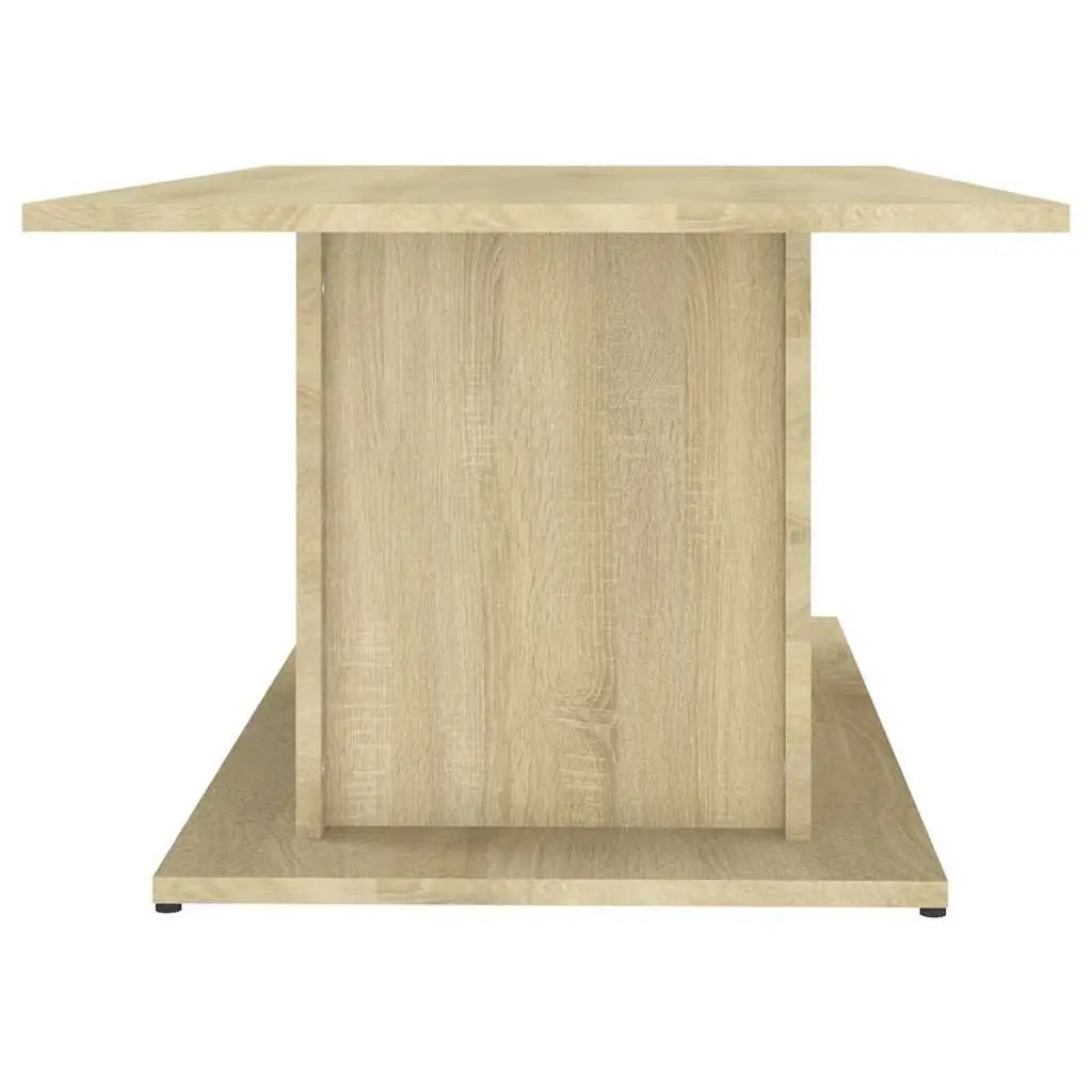 Coffee Table Sonoma Oak 102 x 55.5 x 40 cm Engineered Wood Beige