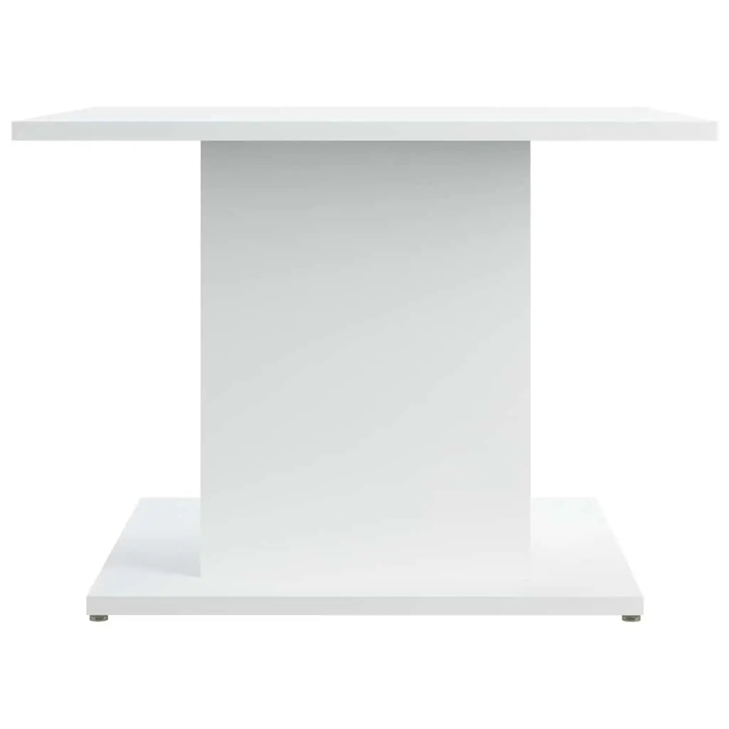 Living Room Coffee Table Modern White Engineered Wood 55.5x55.5x40cm