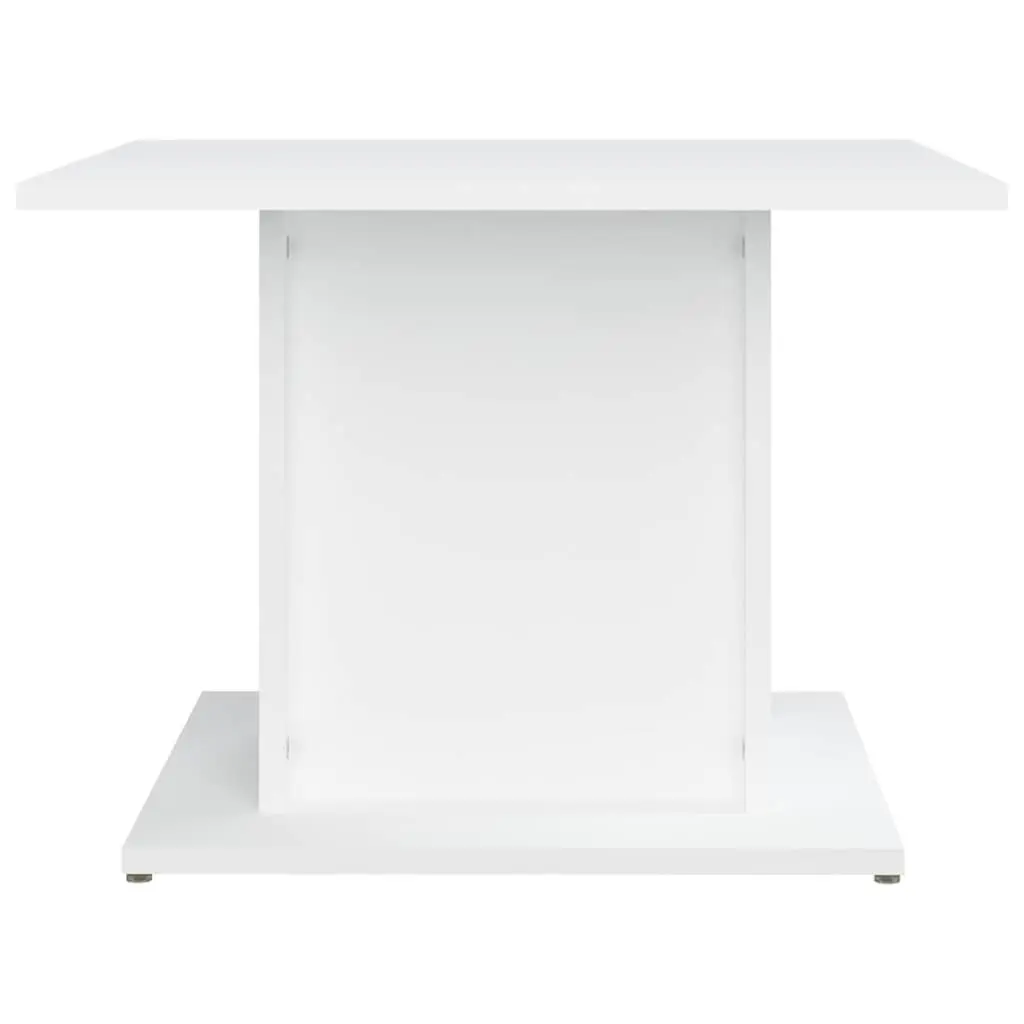 Living Room Coffee Table Modern White Engineered Wood 55.5x55.5x40cm