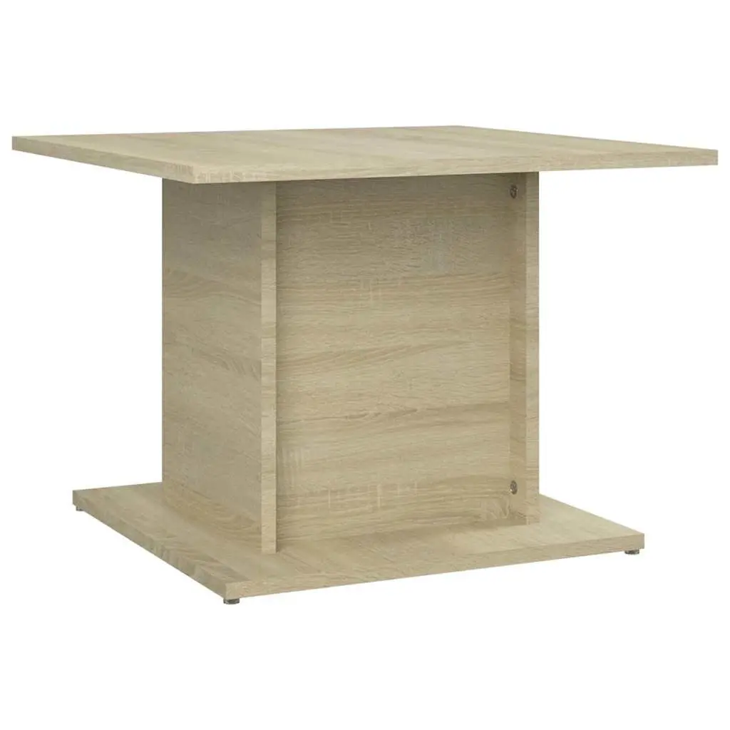 Coffee Table Beige Sonoma Oak Look 55.5x55.5x40cm Wood