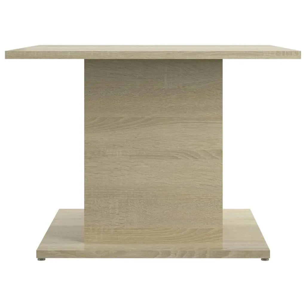 Coffee Table Beige Sonoma Oak Look 55.5x55.5x40cm Wood