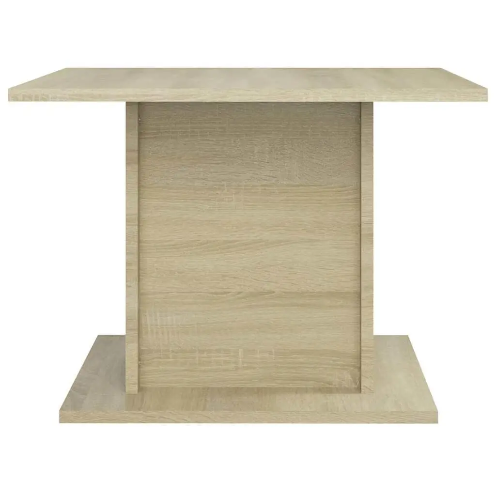 Coffee Table Beige Sonoma Oak Look 55.5x55.5x40cm Wood