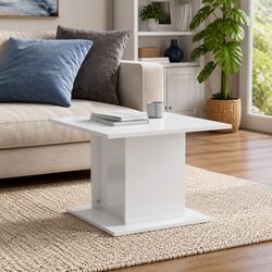 Modern High Gloss White Coffee Table for Living Rooms