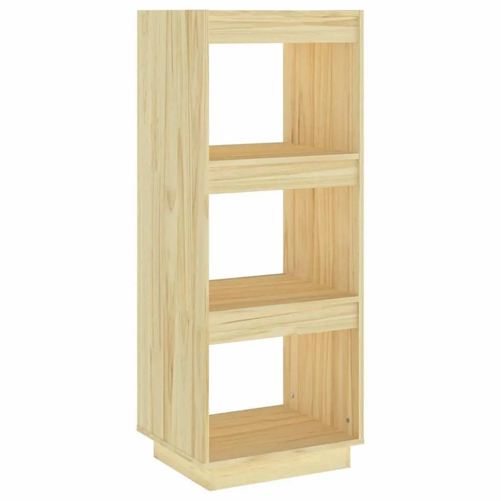 Pinewood Bookshelf Room Divider Storage Organiser 40cm x 35cm x 103cm Brown Finish