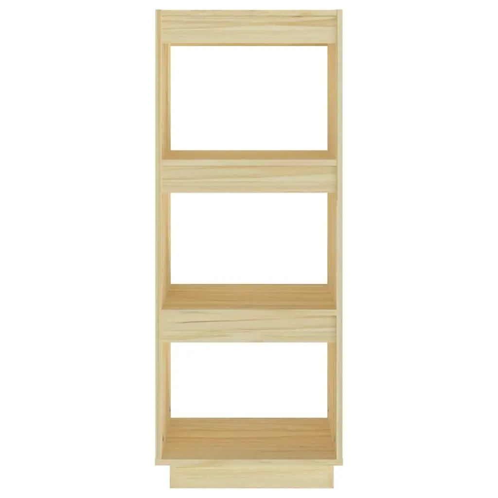 Pinewood Bookshelf Room Divider Storage Organiser 40cm x 35cm x 103cm Brown Finish