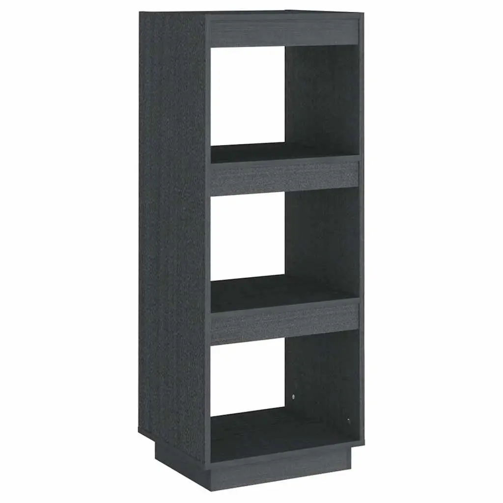 Pinewood Book Shelf Grey Room Divider Storage 40cm x 35cm x 103cm