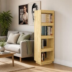 Charming Solid Pinewood Book Cabinet and Room Divider