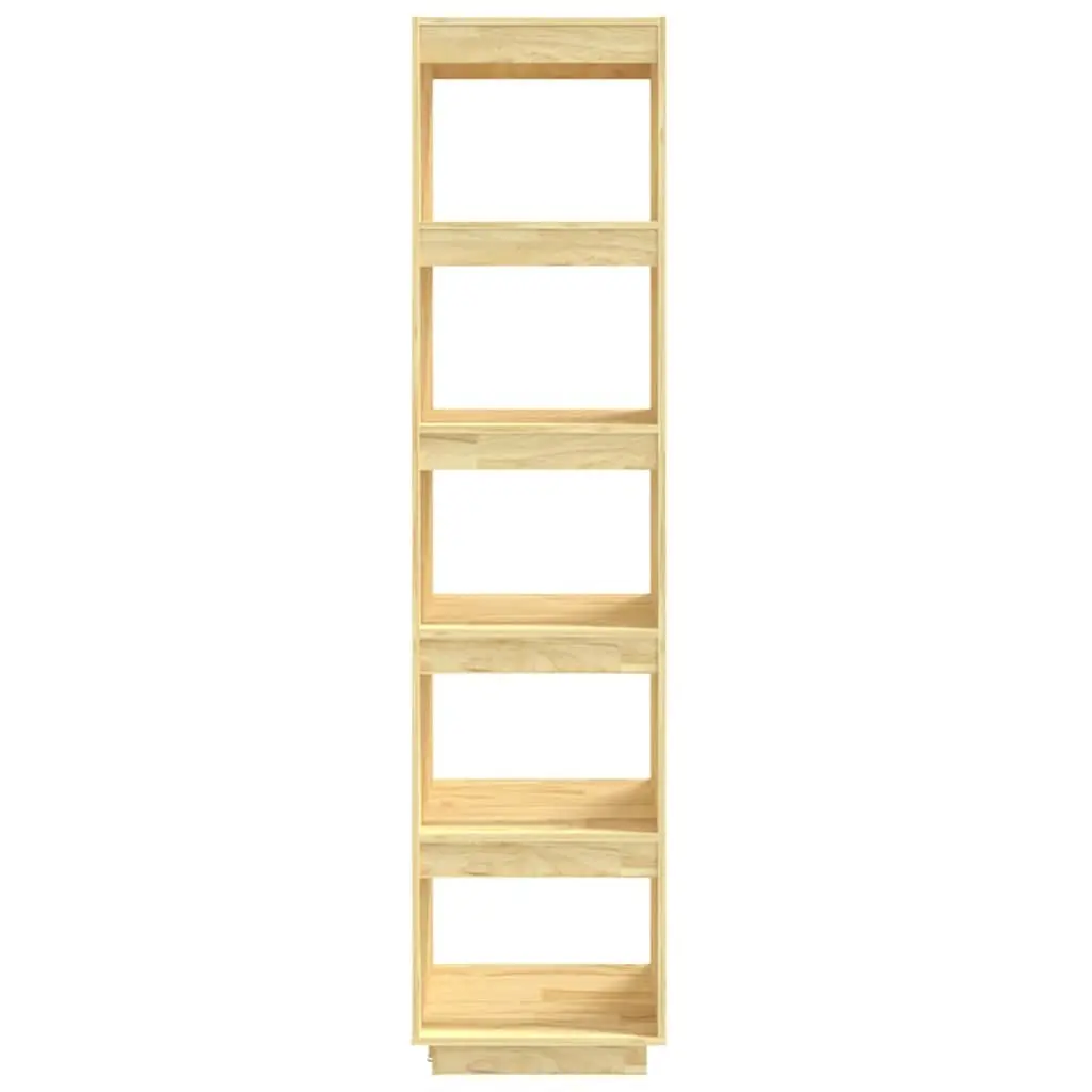 Book Cabinet Room Divider 40x35x167cm Solid Pinewood Bookshelf Storage Shelving
