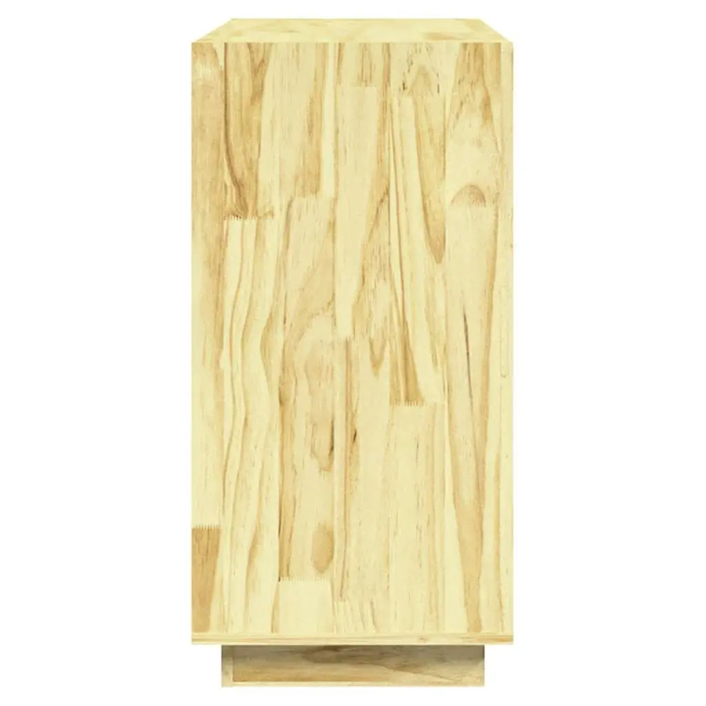 Wooden Book Cabinet Storage Shelf Organizer Stand Display 60x35x71cm Solid Pinewood Brown