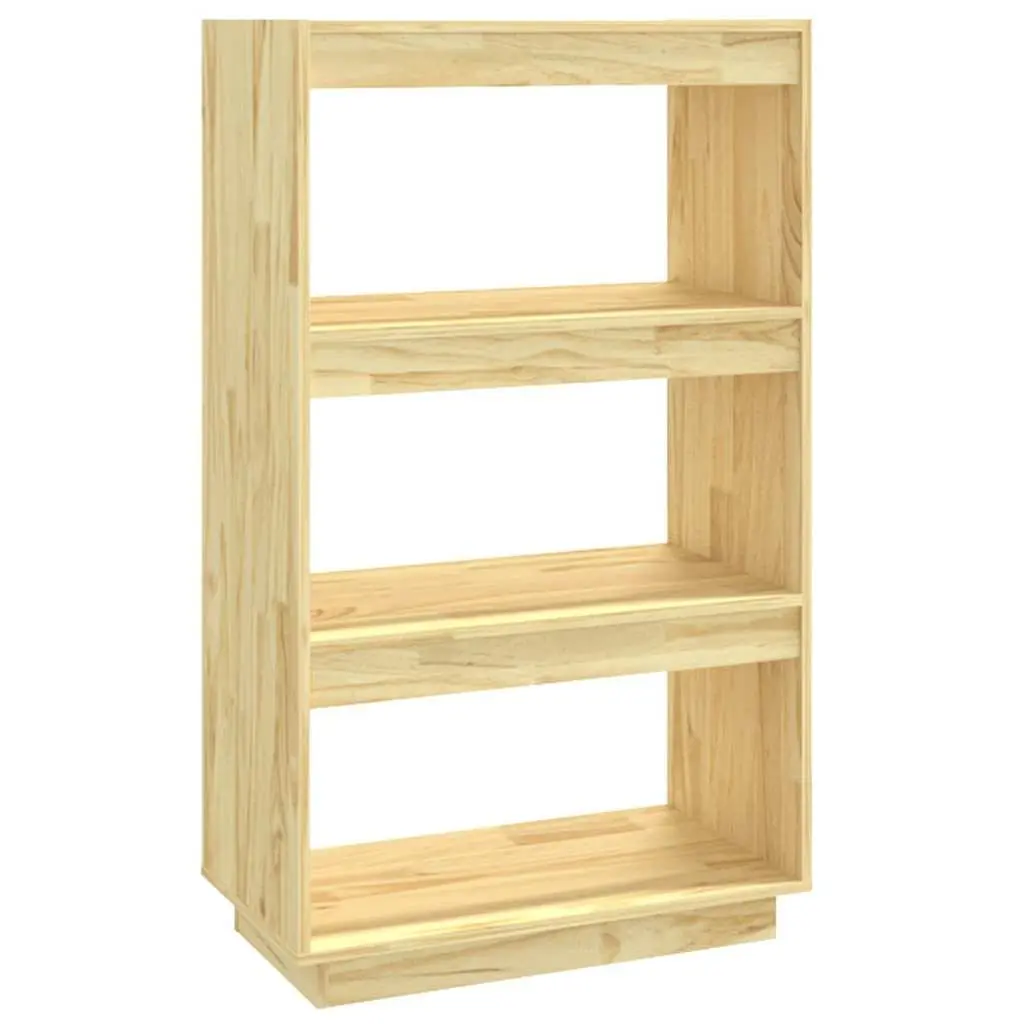 Wooden Book Cabinet Room Divider Shelf Storage Organizer Brown Standing