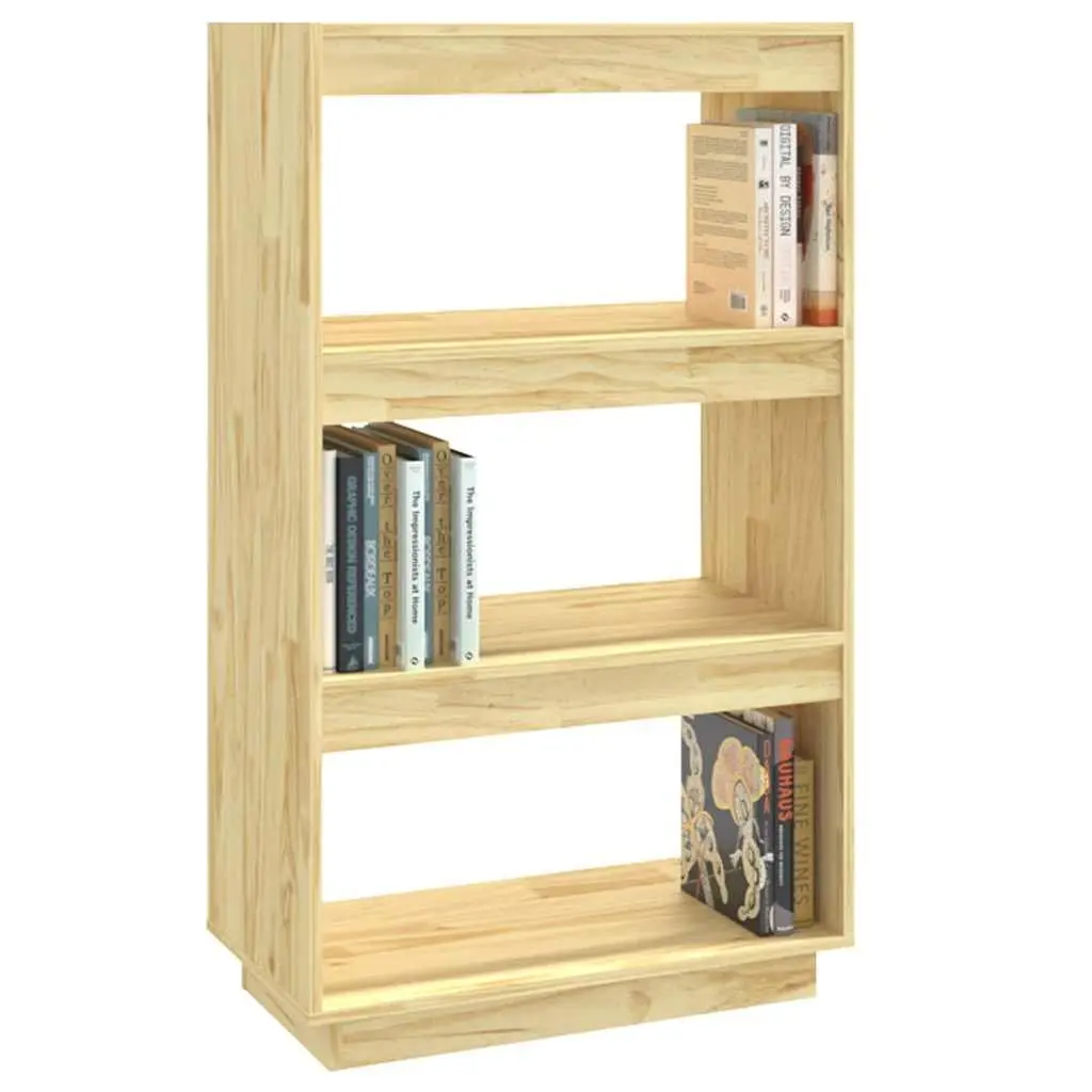 Wooden Book Cabinet Room Divider Shelf Storage Organizer Brown Standing