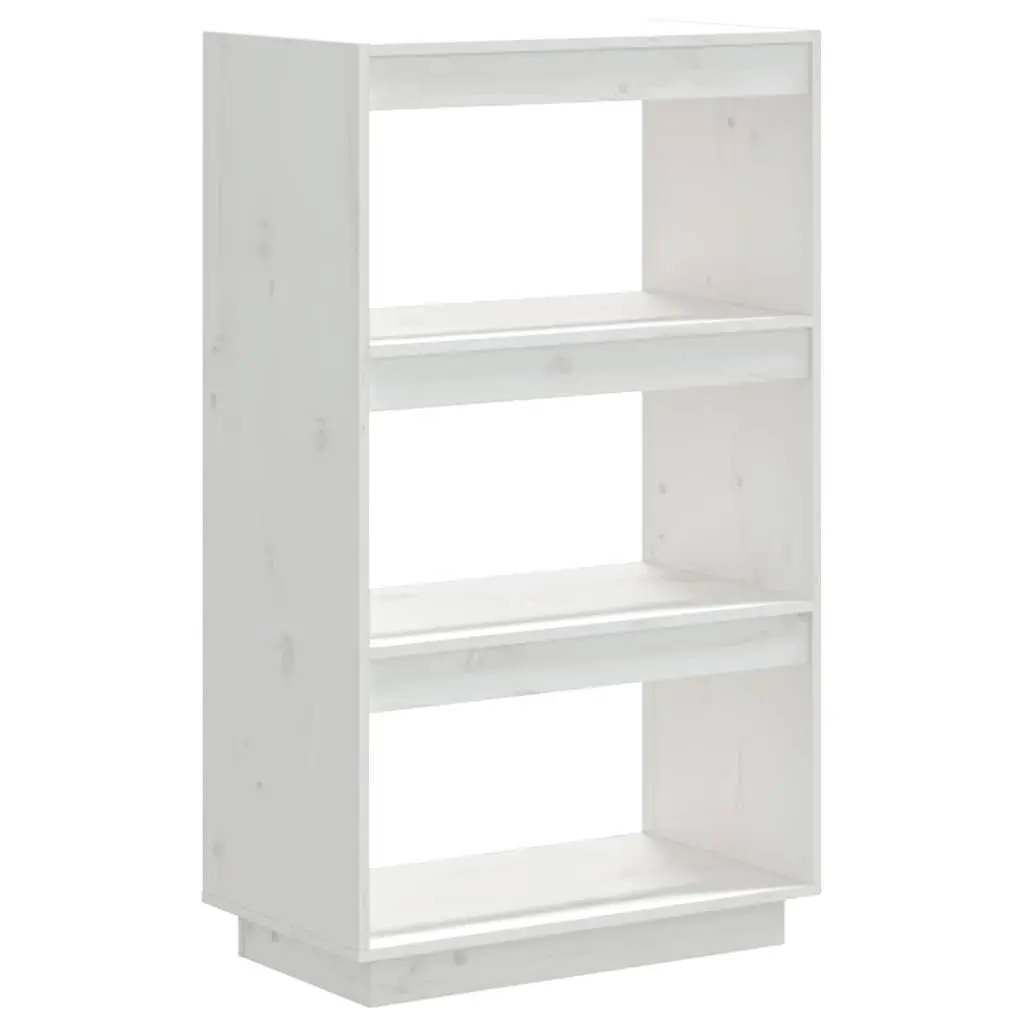 Wooden Bookcase Room Divider White Shelving Unit Storage Display 60x35x103cm