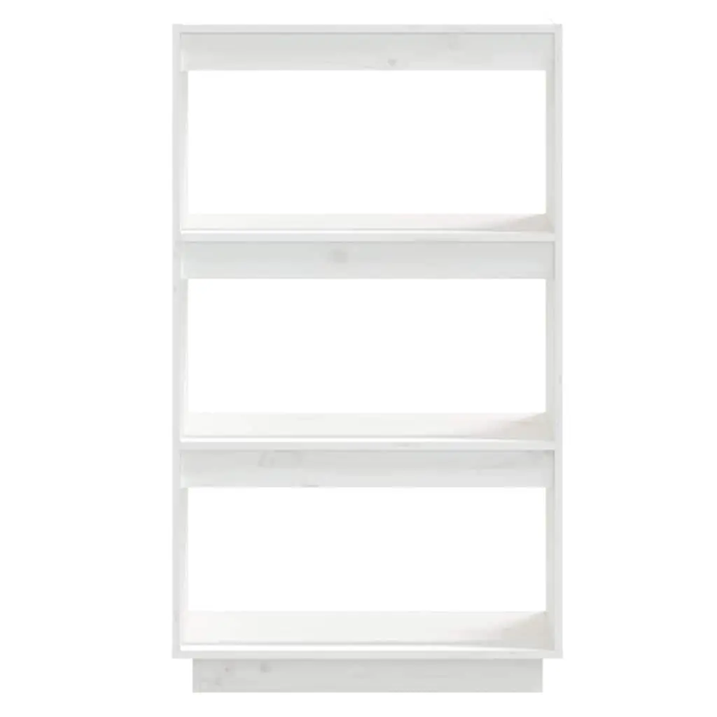 Wooden Bookcase Room Divider White Shelving Unit Storage Display 60x35x103cm