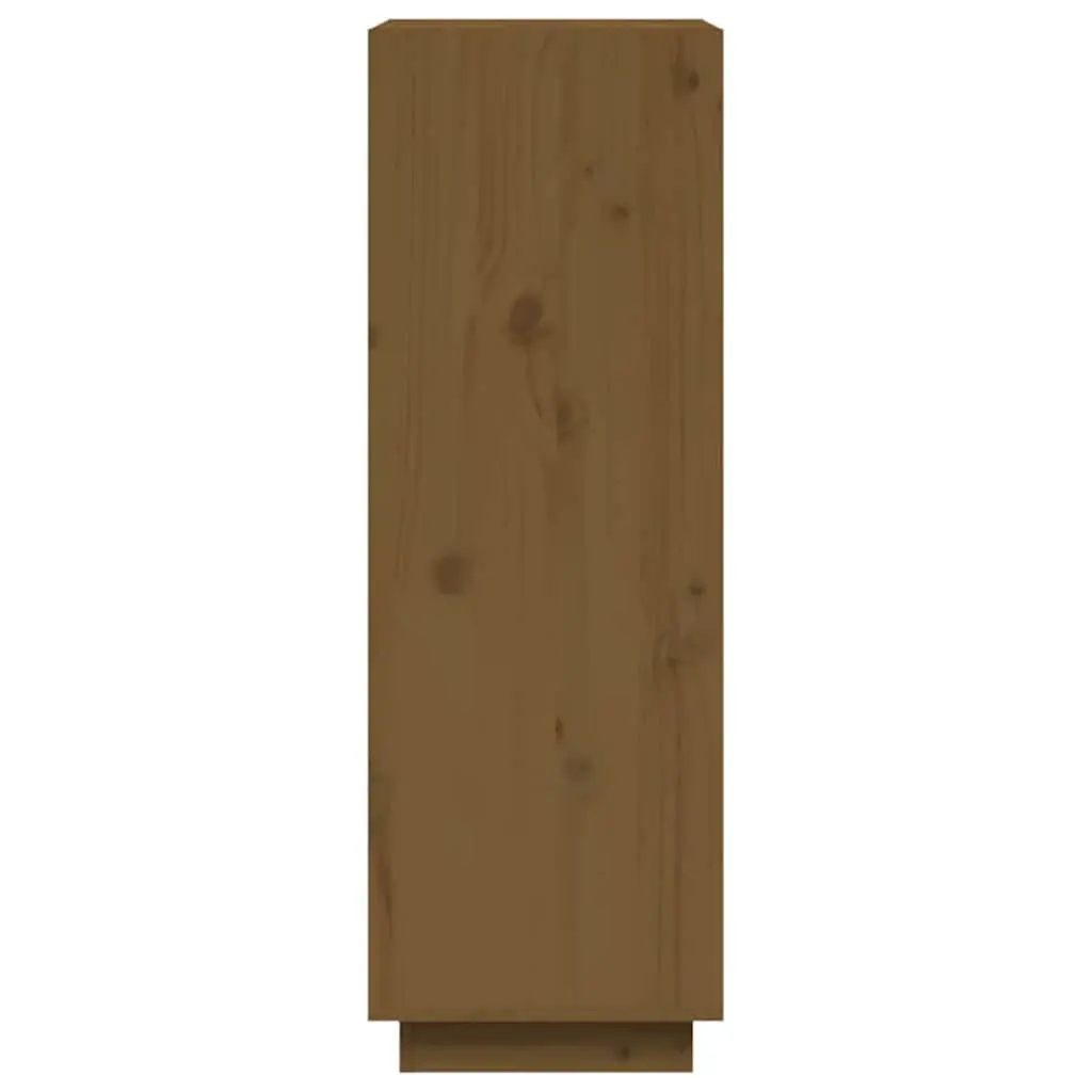 Honey Brown Wooden Book Cabinet Room Divider