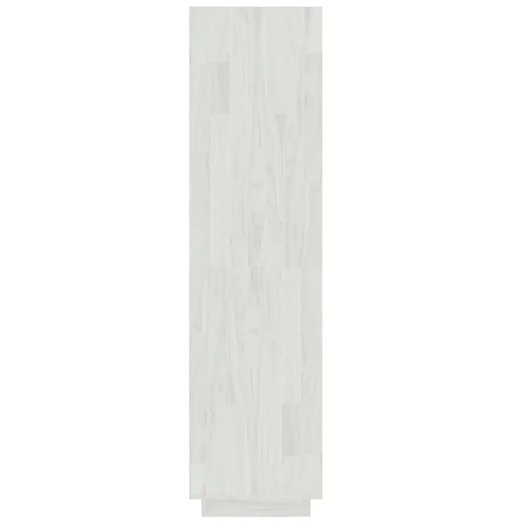 Book Cabinet Room Divider White 60x35x135 cm Solid Pinewood