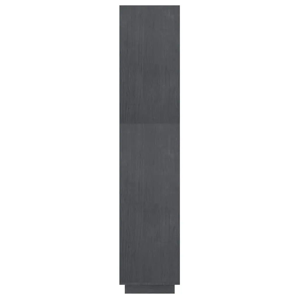 Grey Solid Pinewood Book Cabinet Room Divider