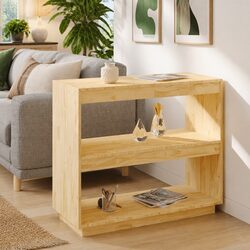 Warm Solid Wood Book Cabinet for Cozy Spaces