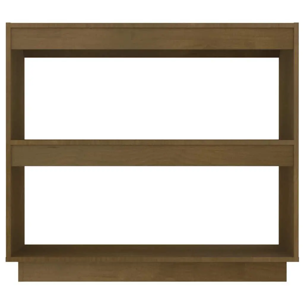 Wooden Book Cabinet Honey Brown 80 x 35 x 71 cm Solid Pinewood