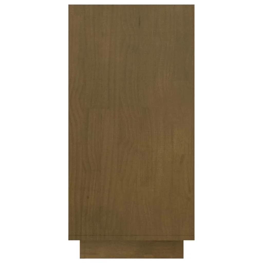 Wooden Book Cabinet Honey Brown 80 x 35 x 71 cm Solid Pinewood