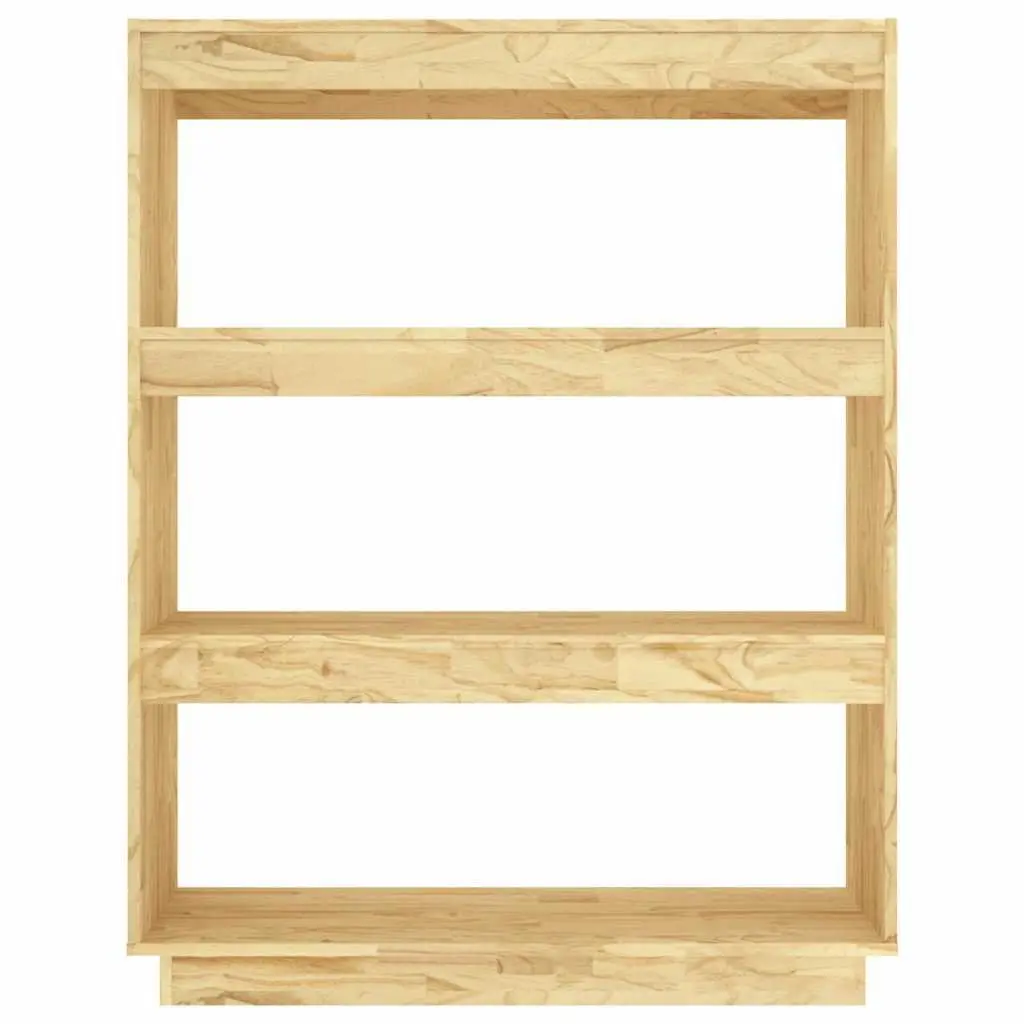 Solid Pinewood Book Cabinet Room Divider Standing Shelves Storage Bookcase