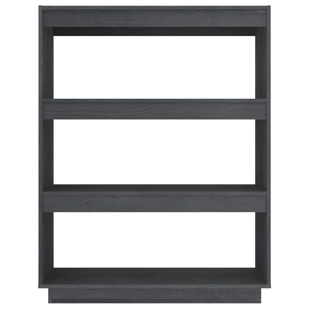 Grey Wooden Book Cabinet Room Divider Storage Unit