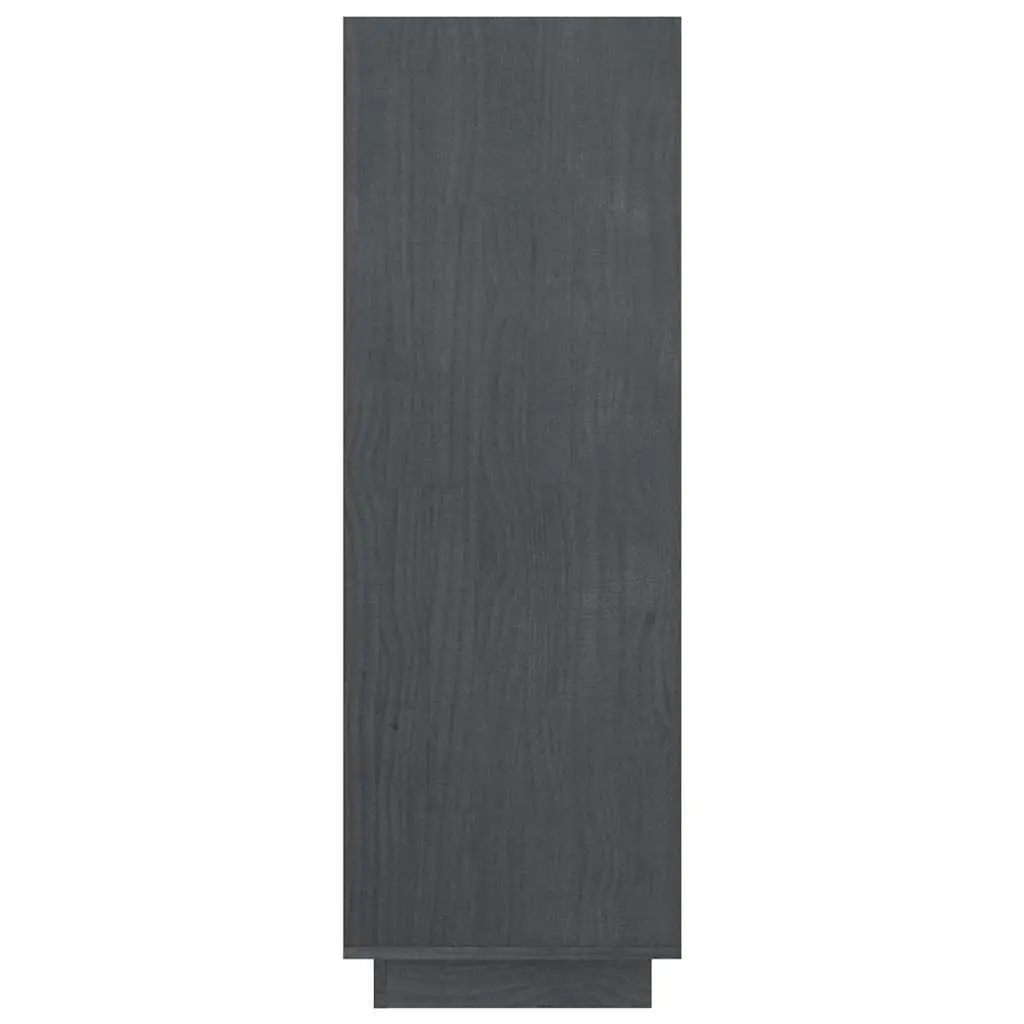 Grey Wooden Book Cabinet Room Divider Storage Unit