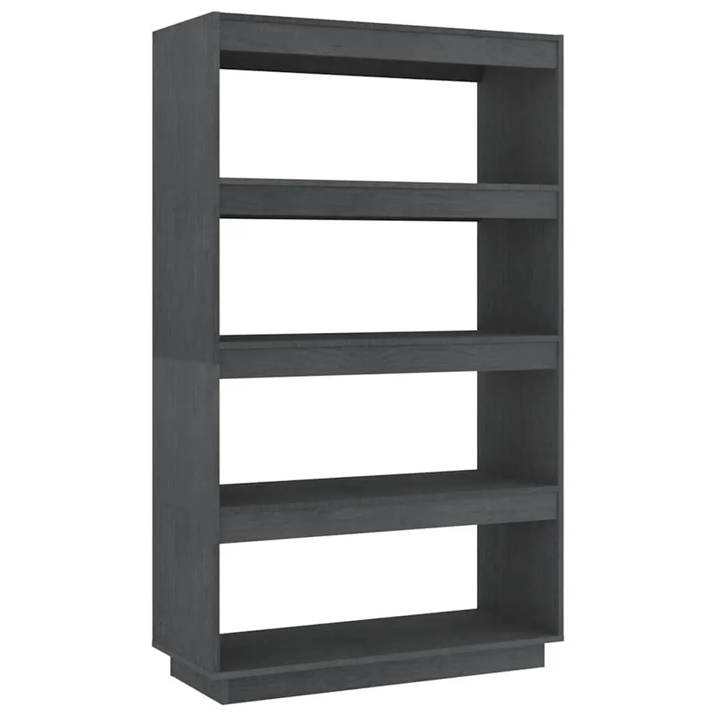 Grey Solid Pinewood Book Cabinet for Storage & Separation