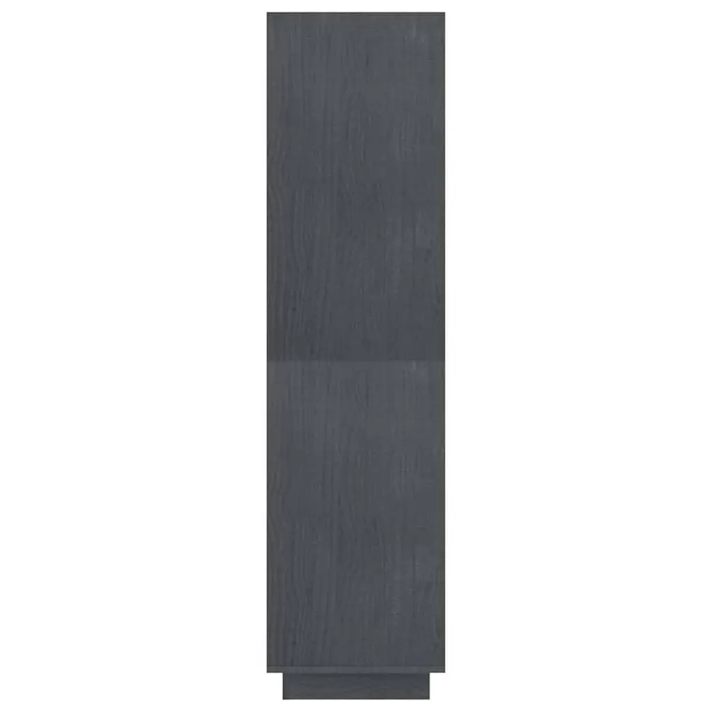 Grey Solid Pinewood Book Cabinet for Storage & Separation