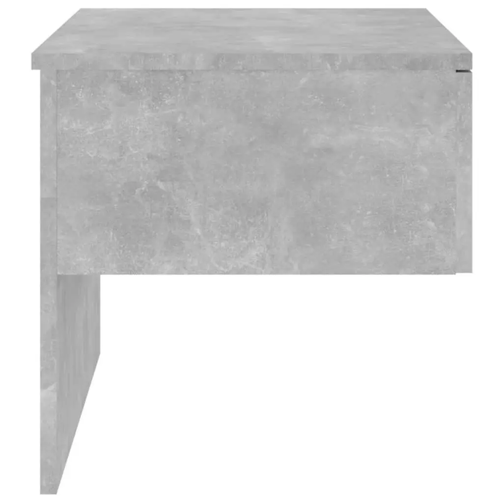 Wall-mounted Bedside Cabinets 2 pcs Floating Storage Grey Engineered Wood