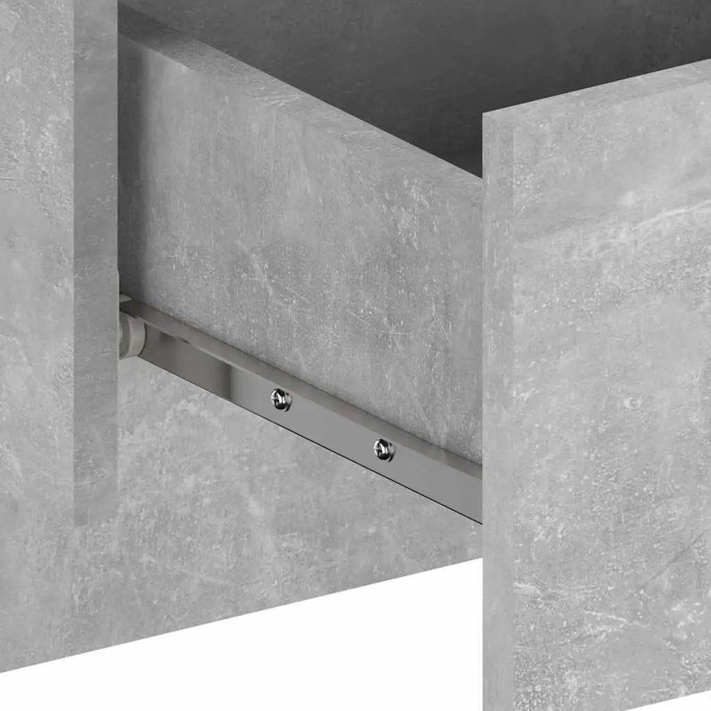 Wall-mounted Bedside Cabinets 2 pcs Floating Storage Grey Engineered Wood
