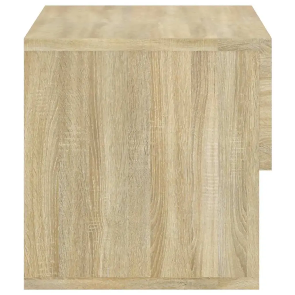 Wall-mounted Bedside Cabinets Brown Floating Storage 2 Piece Engineered Wood
