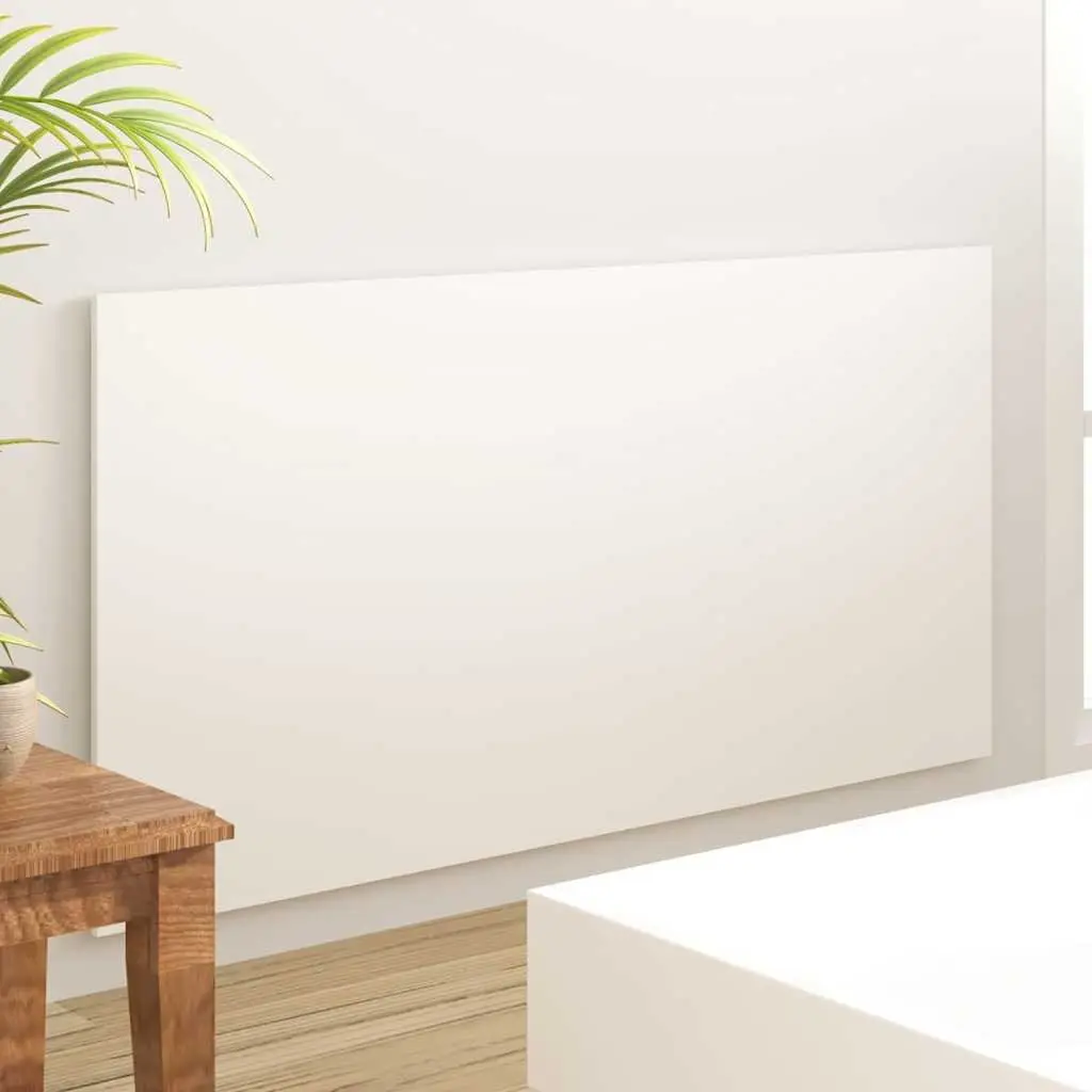 Headboard Engineered Wood White Classic Style 160cm Bedroom Furniture