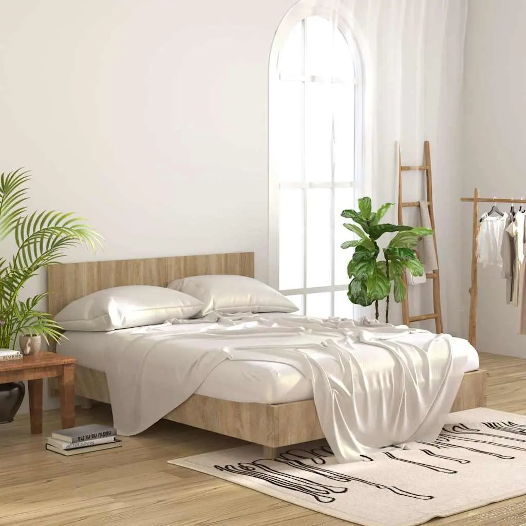 Brown Engineered Wood Bed Headboard 160cm for Comfort