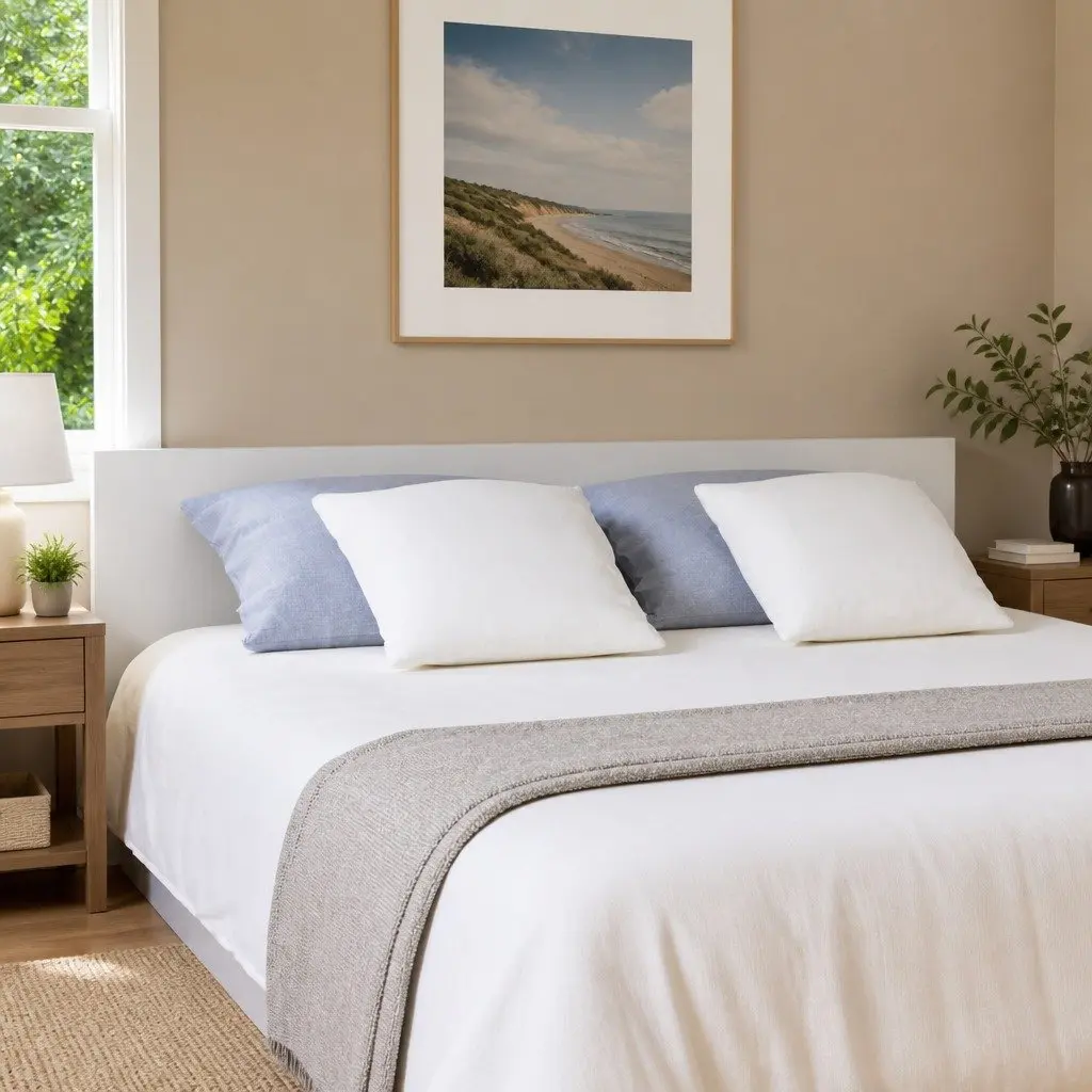 Wall-Mounted Headboard 200 cm Engineered Wood White Bedroom Furniture