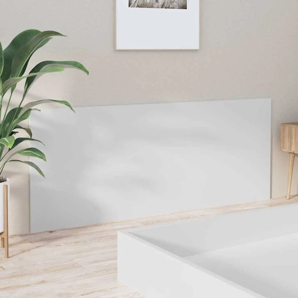 Wall-Mounted Headboard 200 cm Engineered Wood White Bedroom Furniture